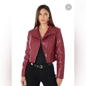 NWT Katalina Moto Vegan Leather Jacket, size L